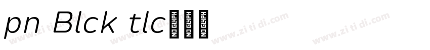 Opun Black Italic字体转换
